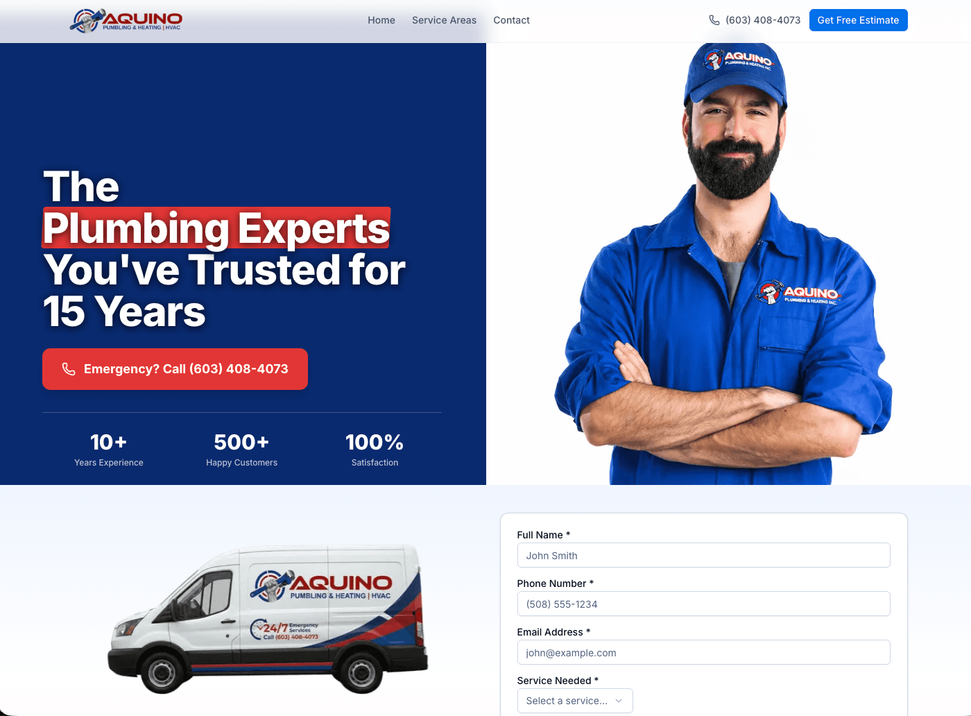 Aquino Solutions website