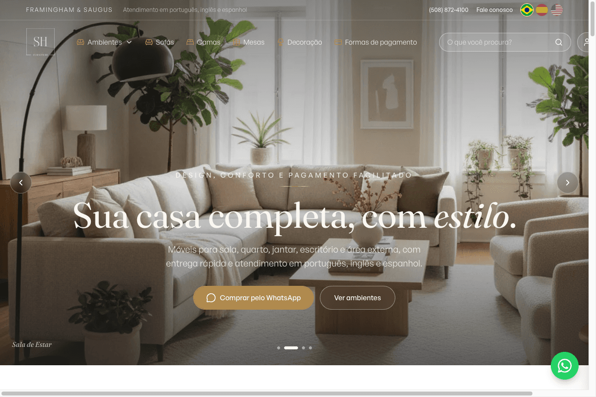 Doce Lar USA website
