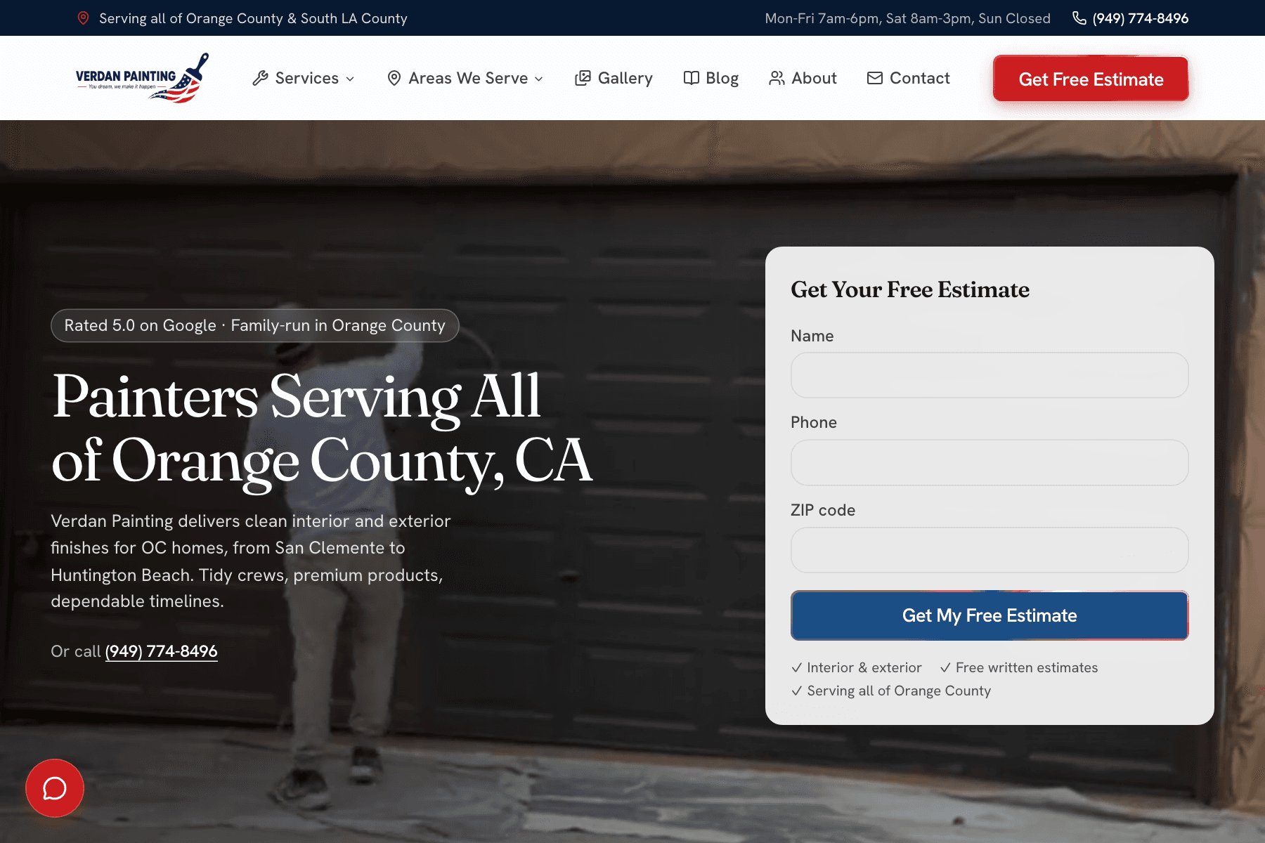 Verdan Painting website